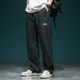 Cotton and linen casual pants for men straight leg new Chinese style linen pants