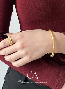 复古女生S925银轻奢高级手镯