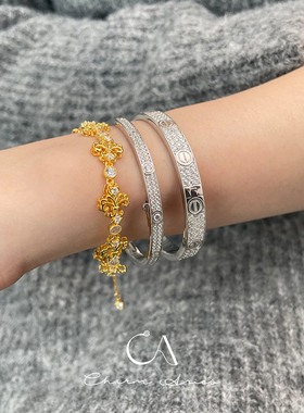 女S925纯银复古轻奢高级手链