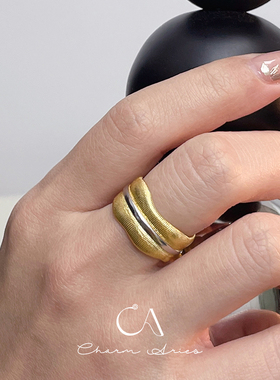 女生S925纯银中古风小众设计戒指