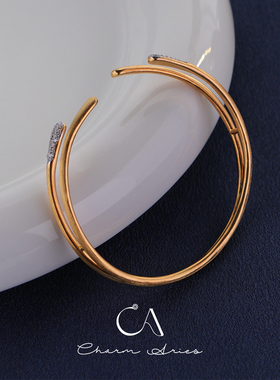 布契拉提女S925纯银精致复古手镯