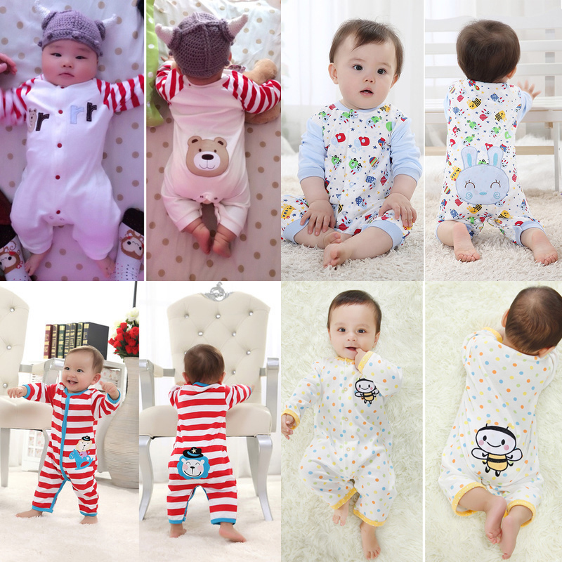 嬰兒連體衣服女寶寶新生兒春季0歲3個月6男1歲春秋裝純棉長袖哈衣