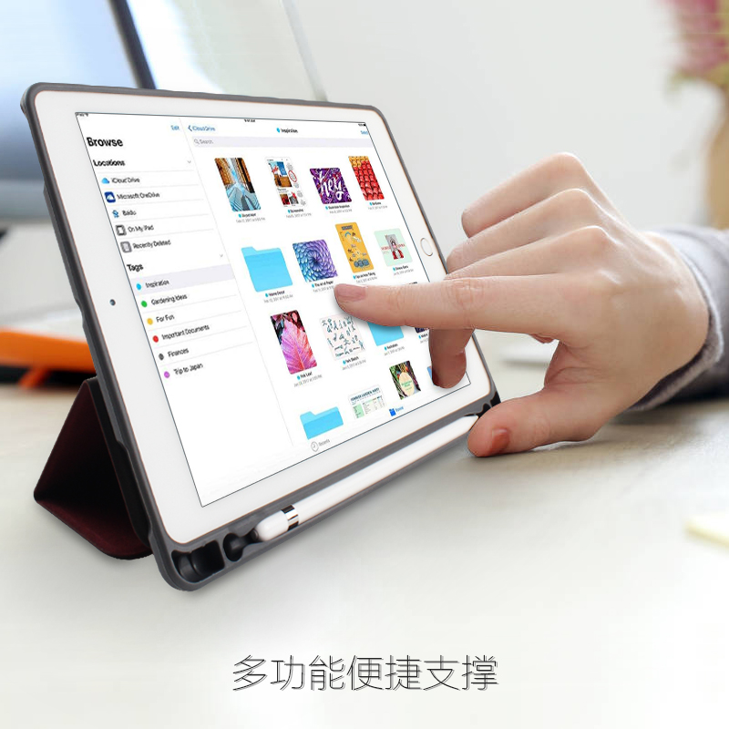 ipad平板电脑保护套9.7寸新品时尚牛仔皮套ipad5/6/7/8通用款外壳 - 图3