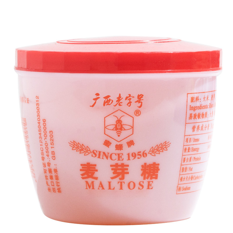 蜜蜂牌麦芽糖500g旗舰店糖稀糖果拉丝搅搅糖粘牙糖浆烘焙专用饴糖