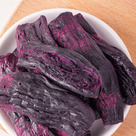 Chunjiangyue geröstete, getrocknete, violette Süßkartoffeln, fettfrei, weich, klebrig und süß
