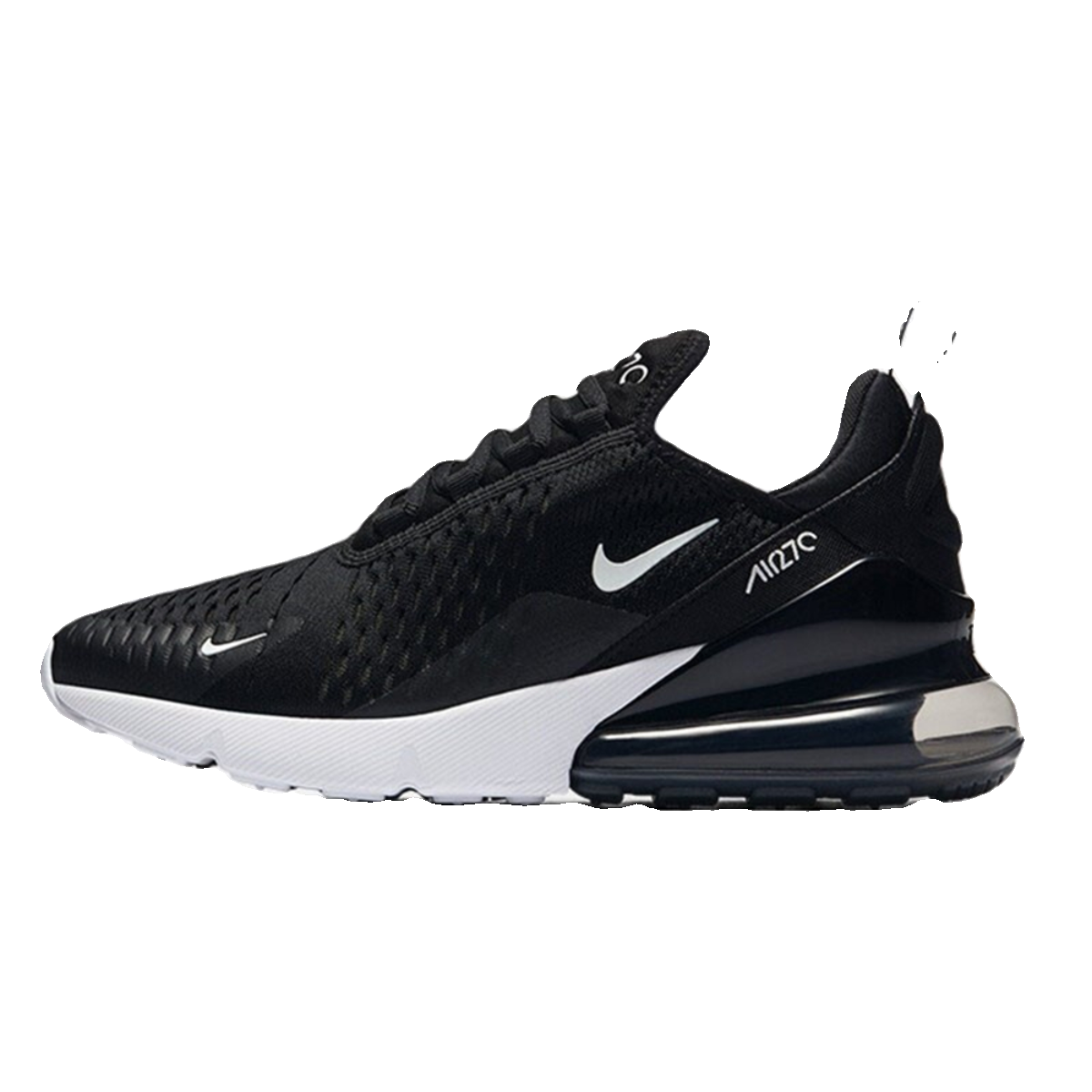 Nike/耐克 Air Max 270 黑白 女子气垫减震运动跑步鞋 AH6789-001 - 图3