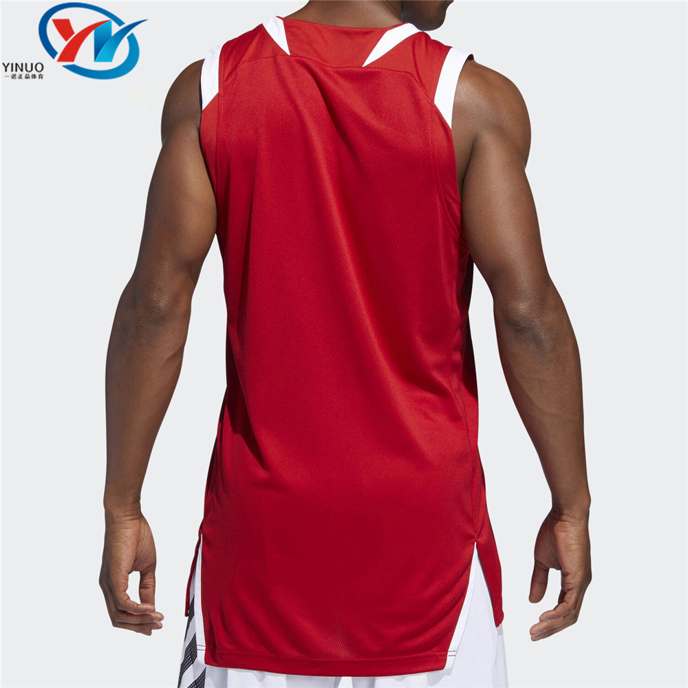Adidas/阿迪达斯 篮球运动男子训练运动速干无袖背心球衣 BQ7767 - 图1