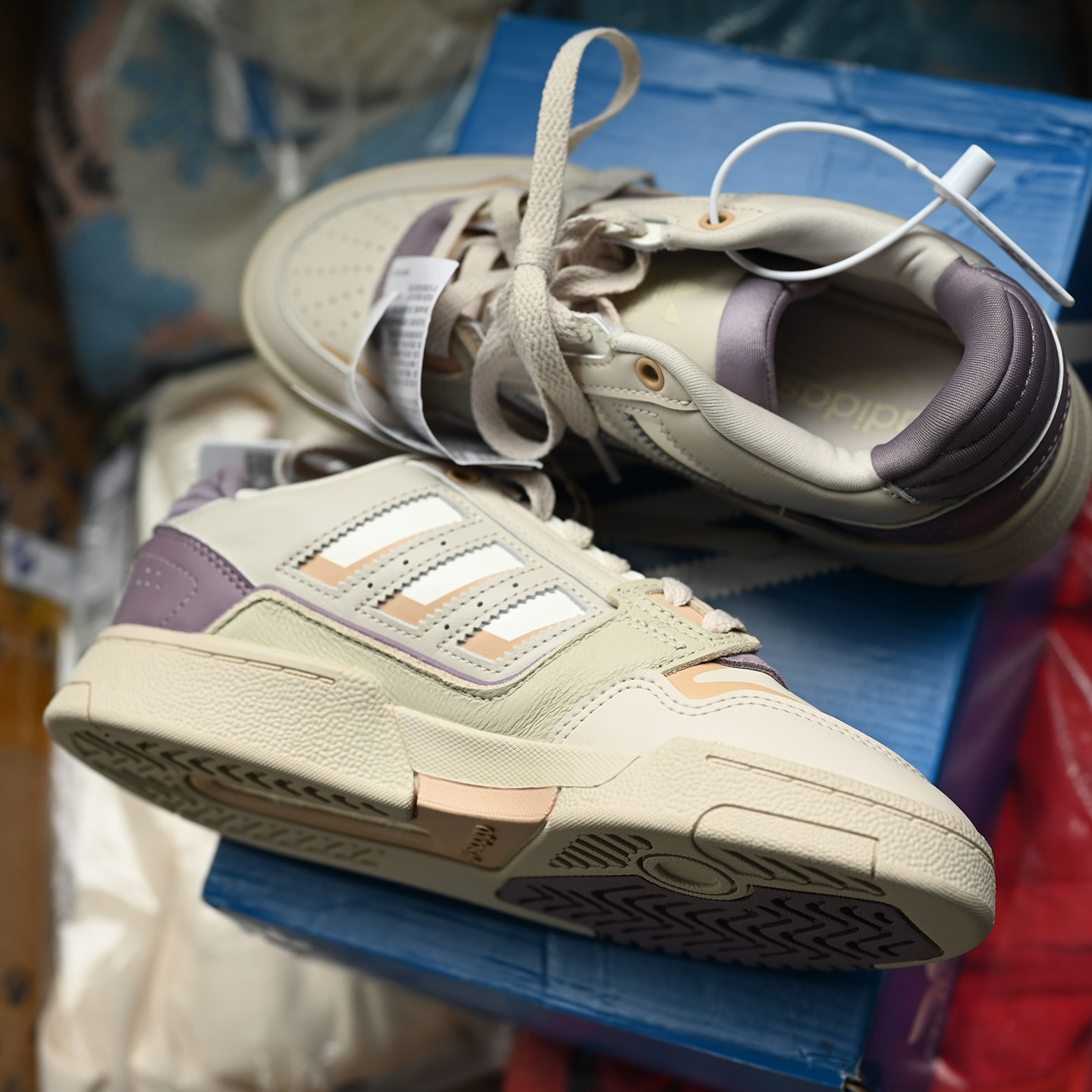 Adidas阿迪达斯三叶草DROP STEP女子复古防滑耐磨运动板鞋 IG4337,淘宝优惠券,粉丝福利购,淘宝优惠卷