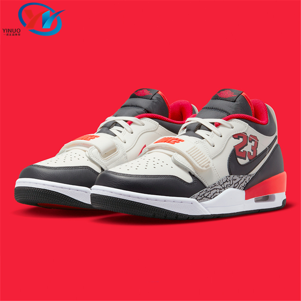 Air Jordan Legacy 312 Low黑白红男子复古篮球鞋 FJ7221-101-图2