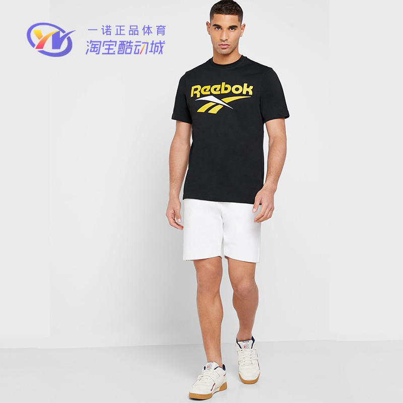 REEBOK锐步 INS 风格 CL V TEE 男子短袖休闲T恤 EC4520 - 图0