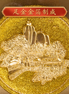 金箔鼓浪屿漆线雕厦门工艺品摆件