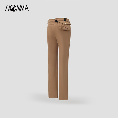 [专业高尔夫]HONMA2025秋冬新款直筒可脱卸球包设计保暖女士长裤 - 图2