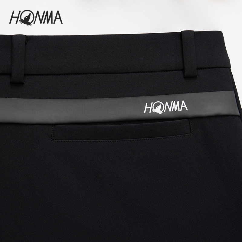 【专业高尔夫】HONMA服饰男士长裤弹力运动打褶休闲裤HMJC800R510-图3