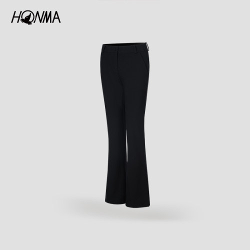 【专业高尔夫】HONMA 秋季女士休闲百搭舒适时尚户外运动微喇长裤 - 图2