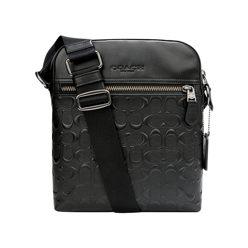 coach /蔻驰男士飞行员皮质斜挎包 云奢汇男士包袋