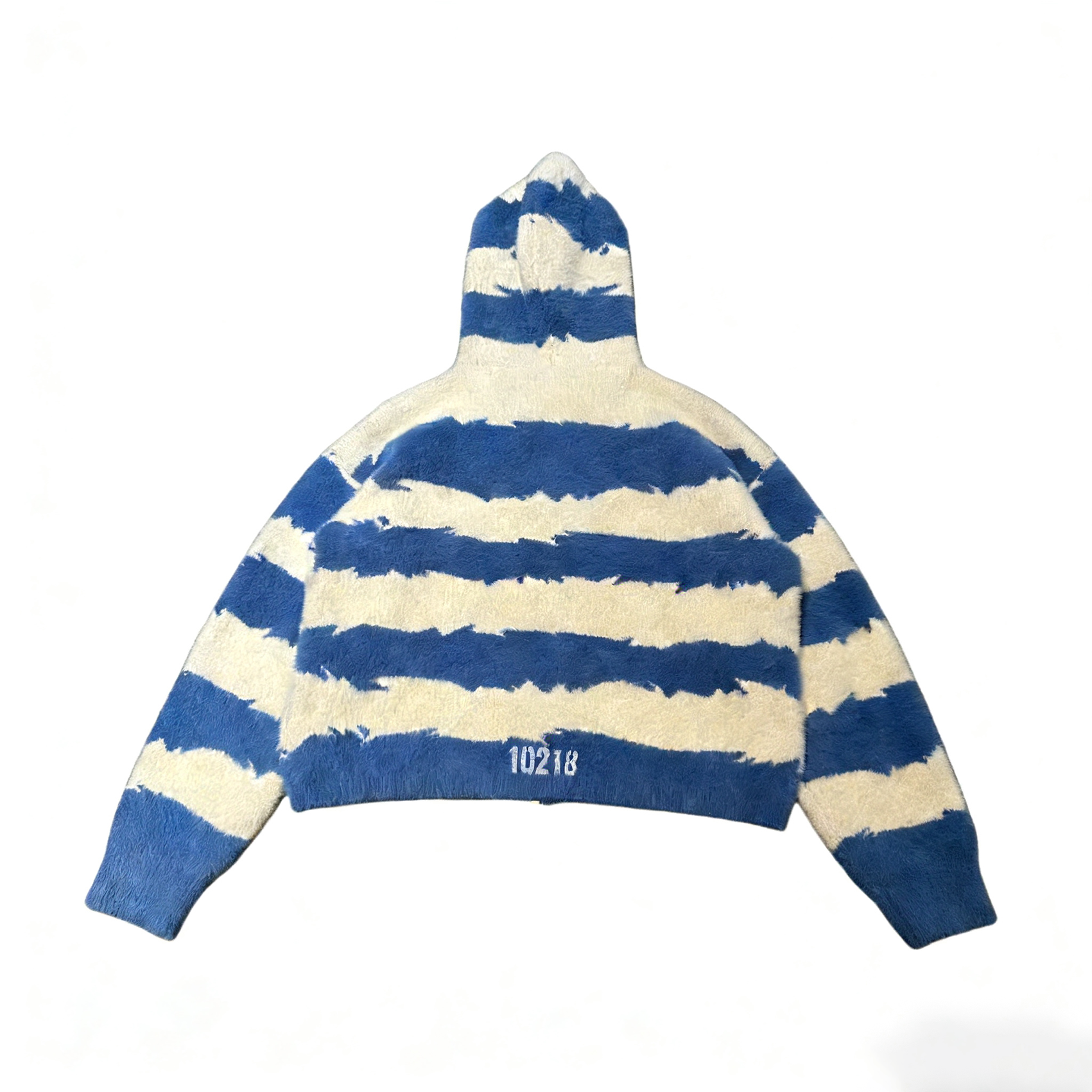 Basicannals复古撞色条纹连帽拉链针织衫男女宽松毛衣外套短宽,淘宝优惠券,粉丝福利购,淘宝优惠卷