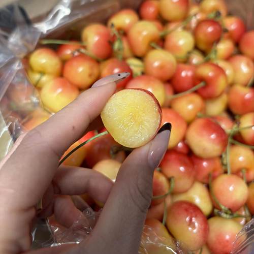 4JJJJ智利进口黄金车厘子新鲜整箱大果雷尼尔黄樱桃2斤礼盒顺丰 - 图3