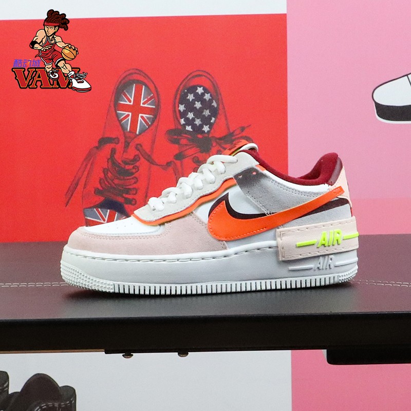 Nike耐克女鞋AF1马卡龙空军一号女子运动休闲鞋板鞋 CU8591-600-图0