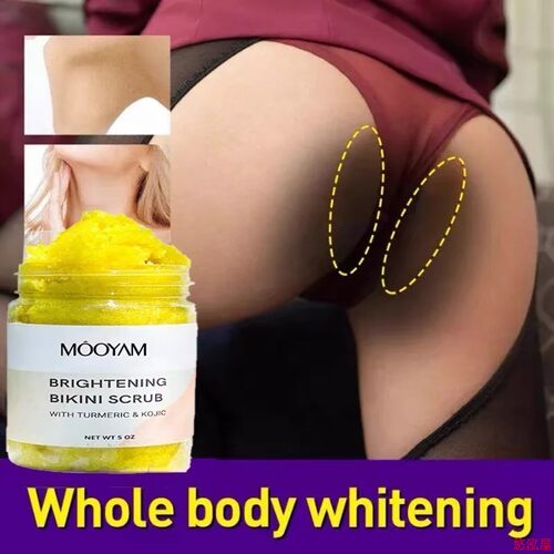 Turmeric Kojic Acid Body Scrub Strong Whitening Bikini Area - 图1