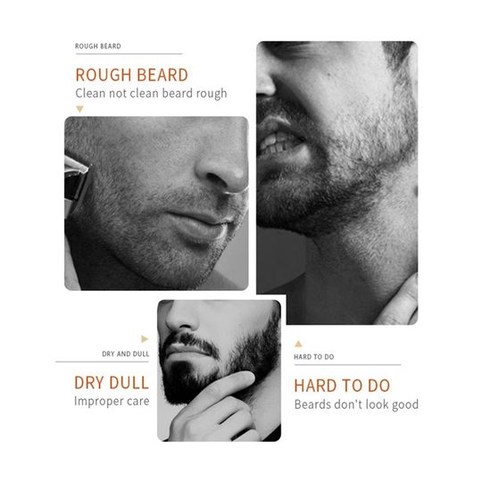 Smoothing Beard Serum Nourishing Repair Frizz Beard Oil Mois