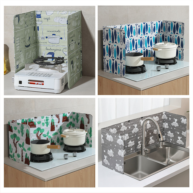 厨房家用炉灶挡油板砂锅集成燃气煤气灶防油挡板耐高温灶台防油溅,淘宝优惠券,粉丝福利购,淘宝优惠卷