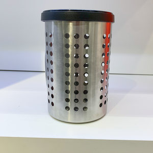 IKEA宜家 奥格宁不锈钢餐具架圆柱形刀叉筷子筒厨房收纳