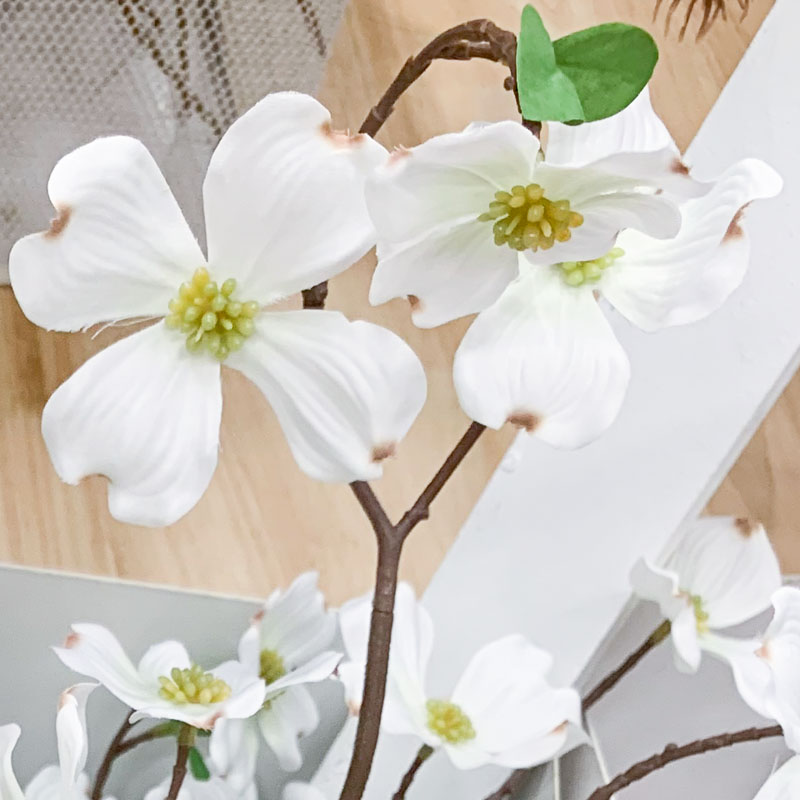 IKEA宜家思米加人造花山茱萸白色现代简约花艺家居仿真花卉装饰-图1