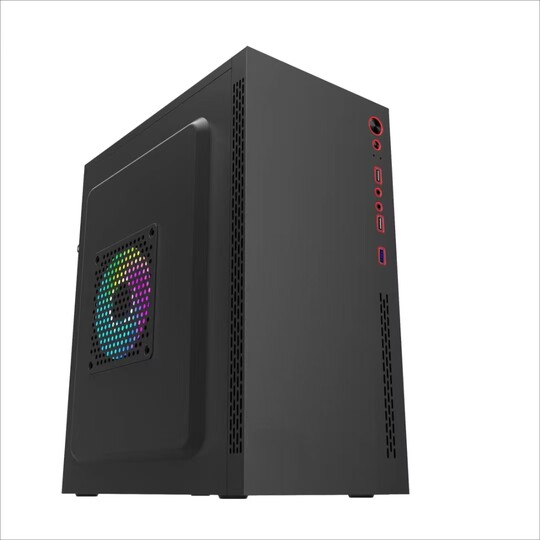 La carcasa de la computadora de escritorio es compatible con todas las placas base ATX.