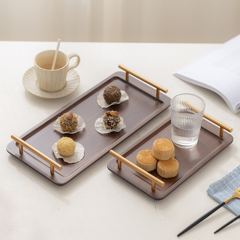 Enjoy Lin bamboo tray Japanese style handle