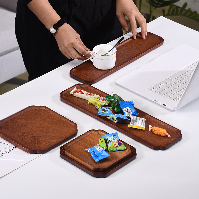 日式木质托盘茶盘点心盘长方形茶水杯收纳家用放茶杯敬茶果盘木盘,淘宝优惠券,粉丝福利购,淘宝优惠卷