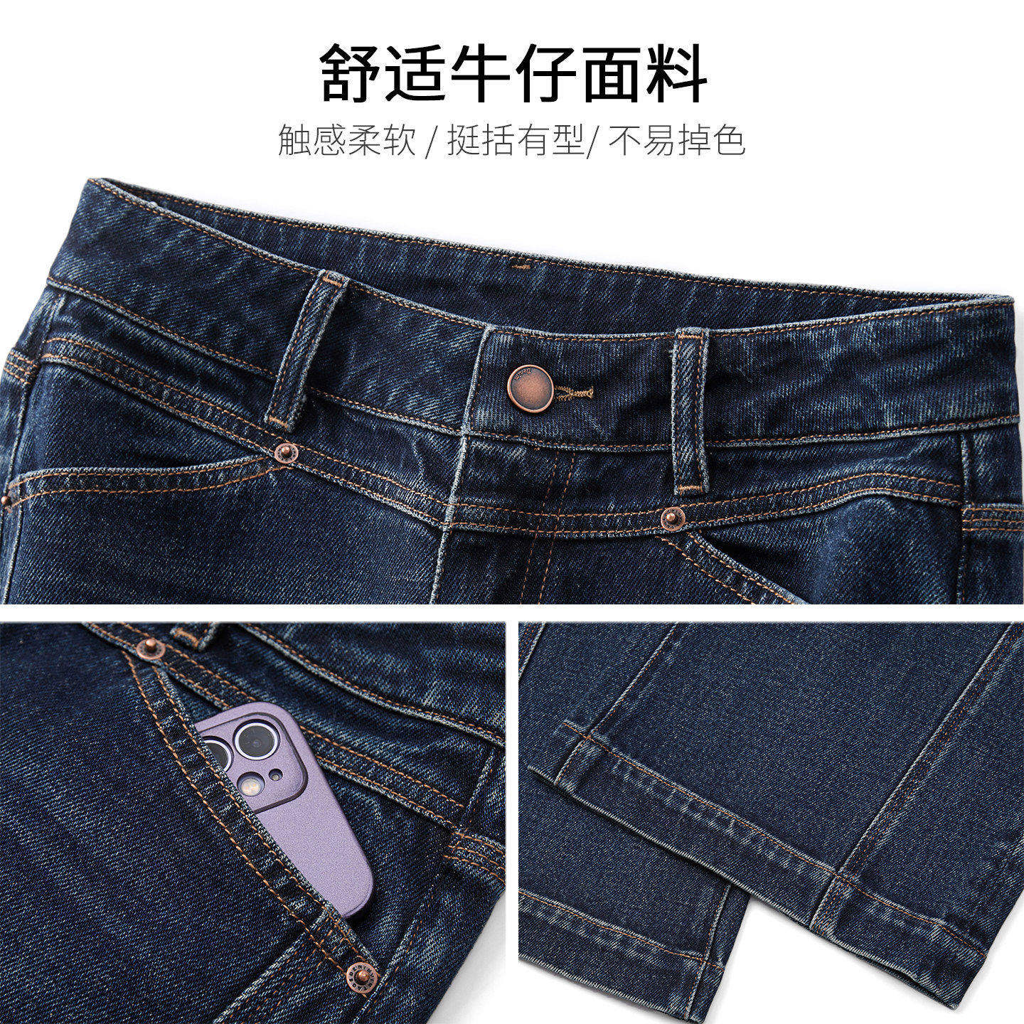 拉夏贝尔复古阔腿裤牛仔裤女春秋季2026款高腰美式小个子直筒裤子,淘宝优惠券,粉丝福利购,淘宝优惠卷