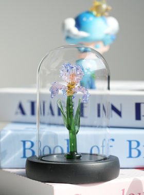 琉璃鸢尾永生花桌面摆件礼物
