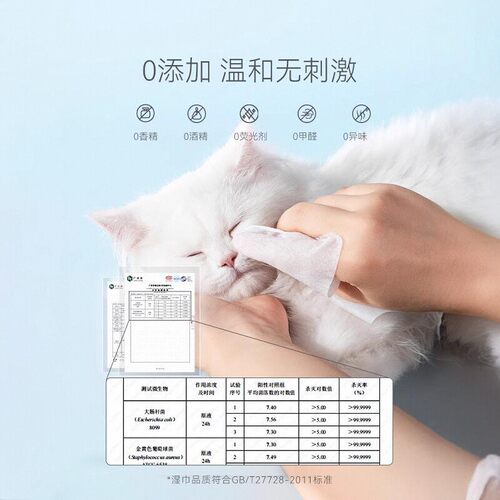 宠物猫咪狗狗专用湿巾擦屁股擦身擦脚清洁绵柔加厚湿纸巾猫咪用品 - 图1