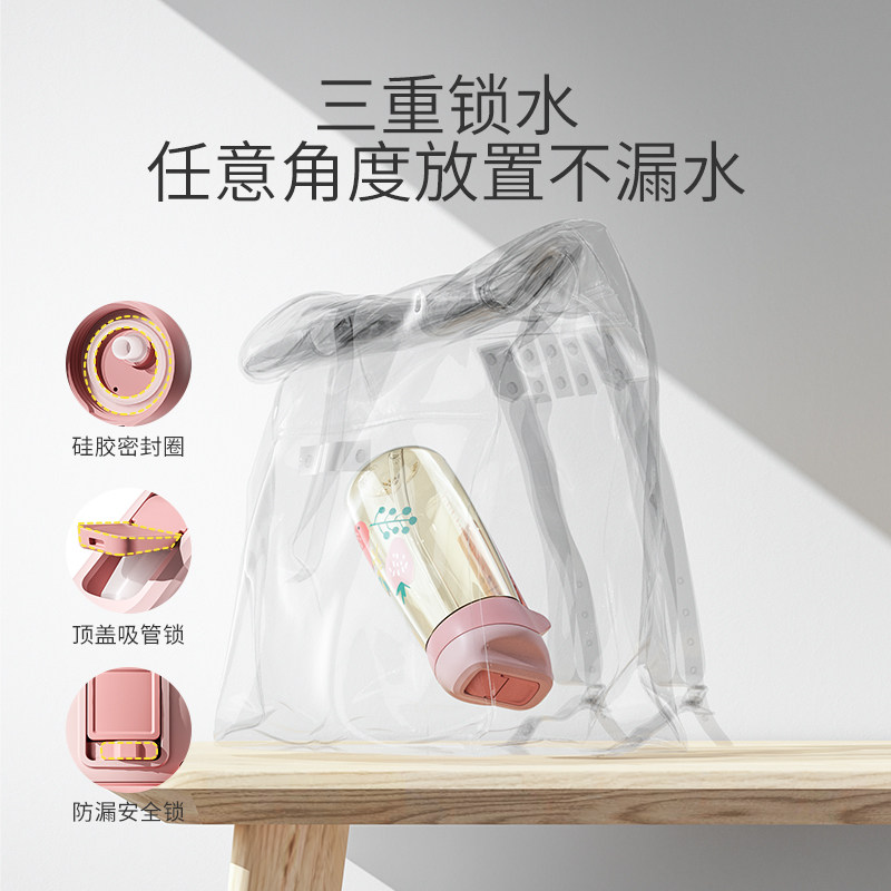 小袋鼠巴布ppsu吸管杯直饮式喝水壶 小袋鼠巴布米迪水杯