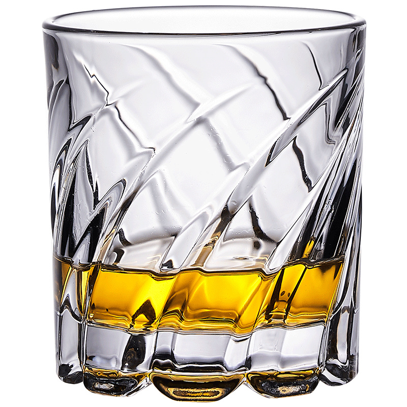 【旋转18秒】创意解压旋转威士忌杯水晶玻璃洋酒杯网红陀螺啤酒杯-图3