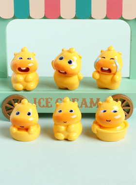 卡通水豚动物萌粒树脂工位摆件