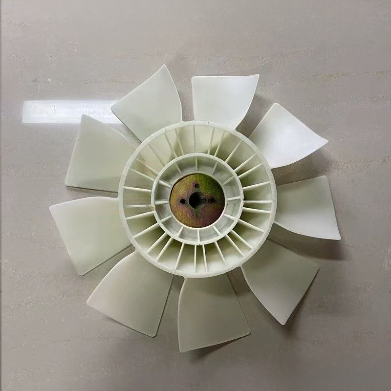 卡特E320C风扇叶 S6K发动机风叶不带中冷9叶散热风扇叶挖掘机配件 - 图3