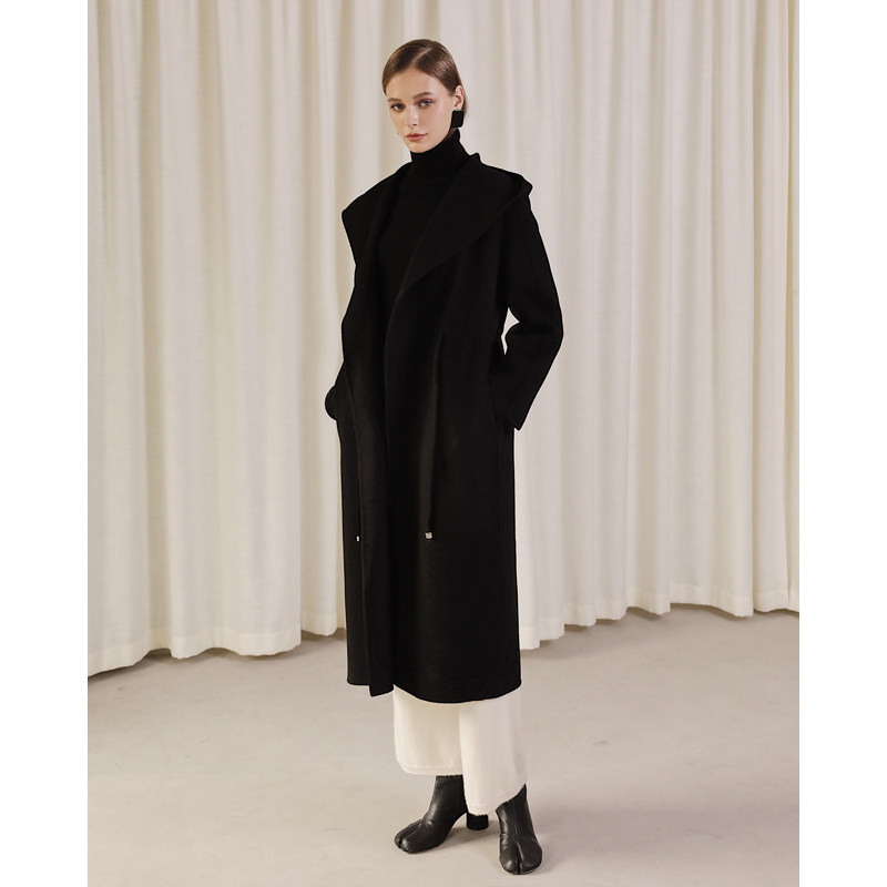 中长款双面2020秋冬新款羊绒大衣 季述毛呢外套