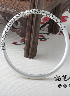 金箍棒足银民族风开口情侣手环