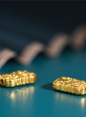 足金手工錾刻古法黄金福在眼前