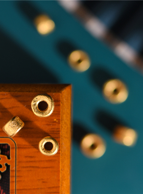 足金錾刻古法黄金锤纹金隔珠桶珠