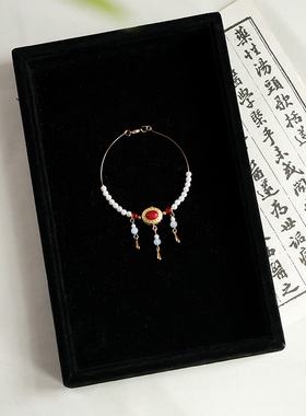 玩偶BJD娃哇专用配饰小项圈璎珞古风国风流苏项饰纯手工项链饰品