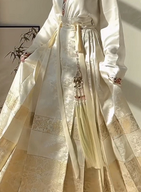 马面裙长款禁步配饰古风压襟长流苏祥云腰链挂件国风汉服百搭饰品