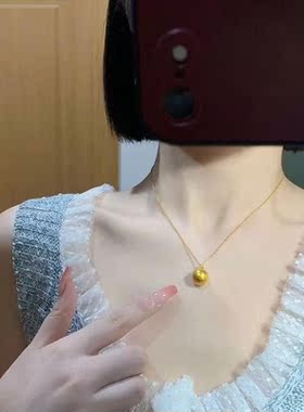 锁骨链圆球吊坠吊球挂坠