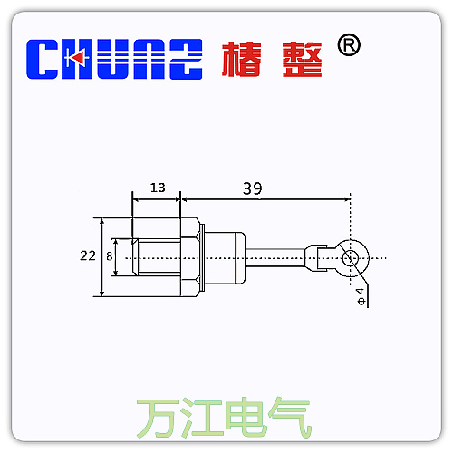 ZP-10A 正品椿树 ZP10A 1600V螺旋型 整流管 晶闸管螺栓 二极管 - 图2