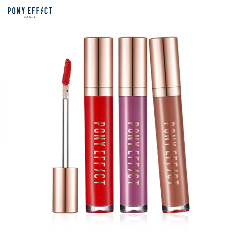 Pony Effect正品推荐持久保湿丝绒亚光唇釉滋润不易沾杯
