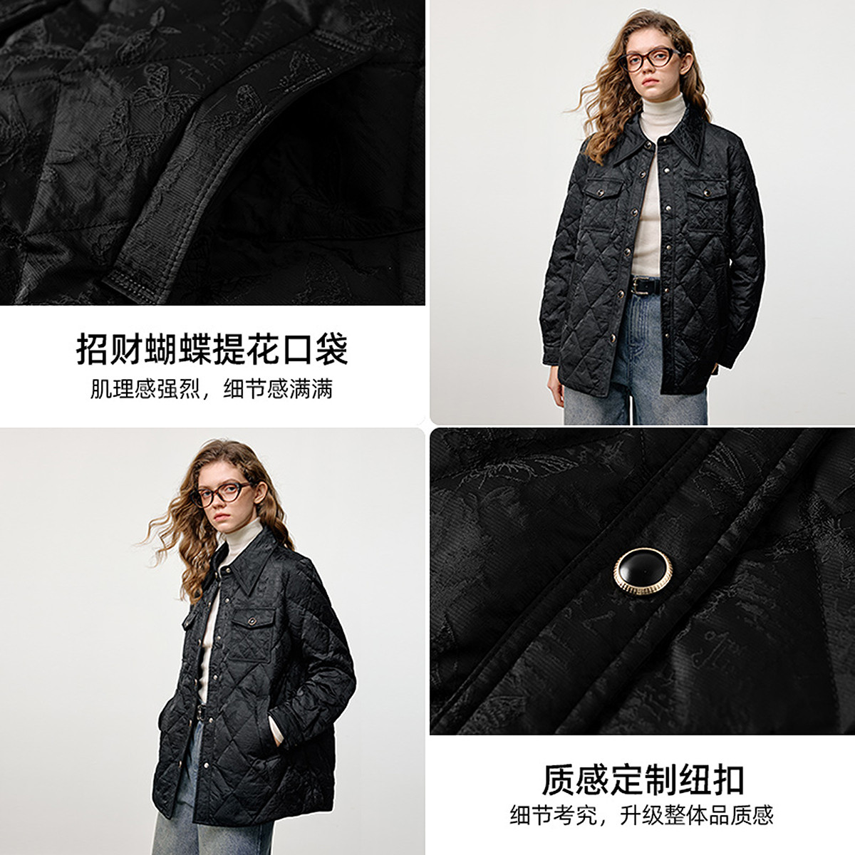 KBNE轻薄小香风气质白色羽绒服2025新款秋冬外套防风保暖上衣女,淘宝优惠券,粉丝福利购,淘宝优惠卷