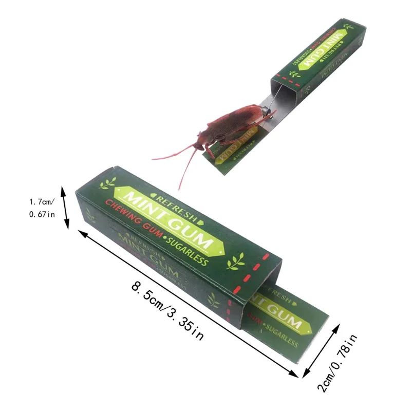 Simulation Cockroach Chewing Gum Creative Novelty Funny Toy-图2