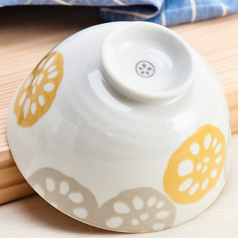 [陶瓷王]日本进口美浓烧釉下藕片日式轻量陶瓷碗盘碟餐具饭碗茶杯,淘宝优惠券,粉丝福利购,淘宝优惠卷