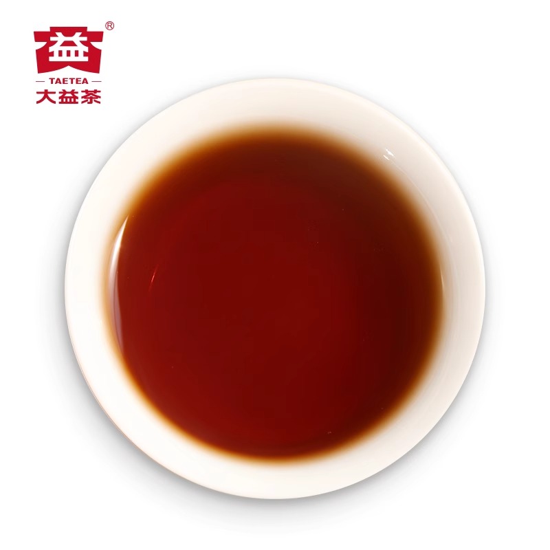 大益普洱茶7572标杆熟茶2019年1901批云南七子饼茶357g/饼茶叶-图1